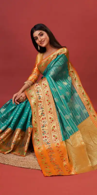 MB™️  3263 Green Color Pure Lichi Silk Gold Zari Weaving Saree Casual, Wedding, Party, Festival, Events, Etc. Expected Delivery 4-6 Working Days @1599/- | Sarees, Bollywood Sarees, Creative Sarees, Designer Sarees, Embroidered Sarees, Ethnic Saree, Modern Digital sarees, Party Wear Sarees