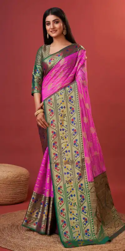 MB™️  3263 Pink Color Pure Lichi Silk Gold Zari Weaving Saree Casual, Wedding, Party, Festival, Events, Etc. Expected Delivery 4-6 Working Days @1599/- | Sarees, Bollywood Sarees, Creative Sarees, Designer Sarees, Embroidered Sarees, Ethnic Saree, Modern Digital sarees, Party Wear Sarees