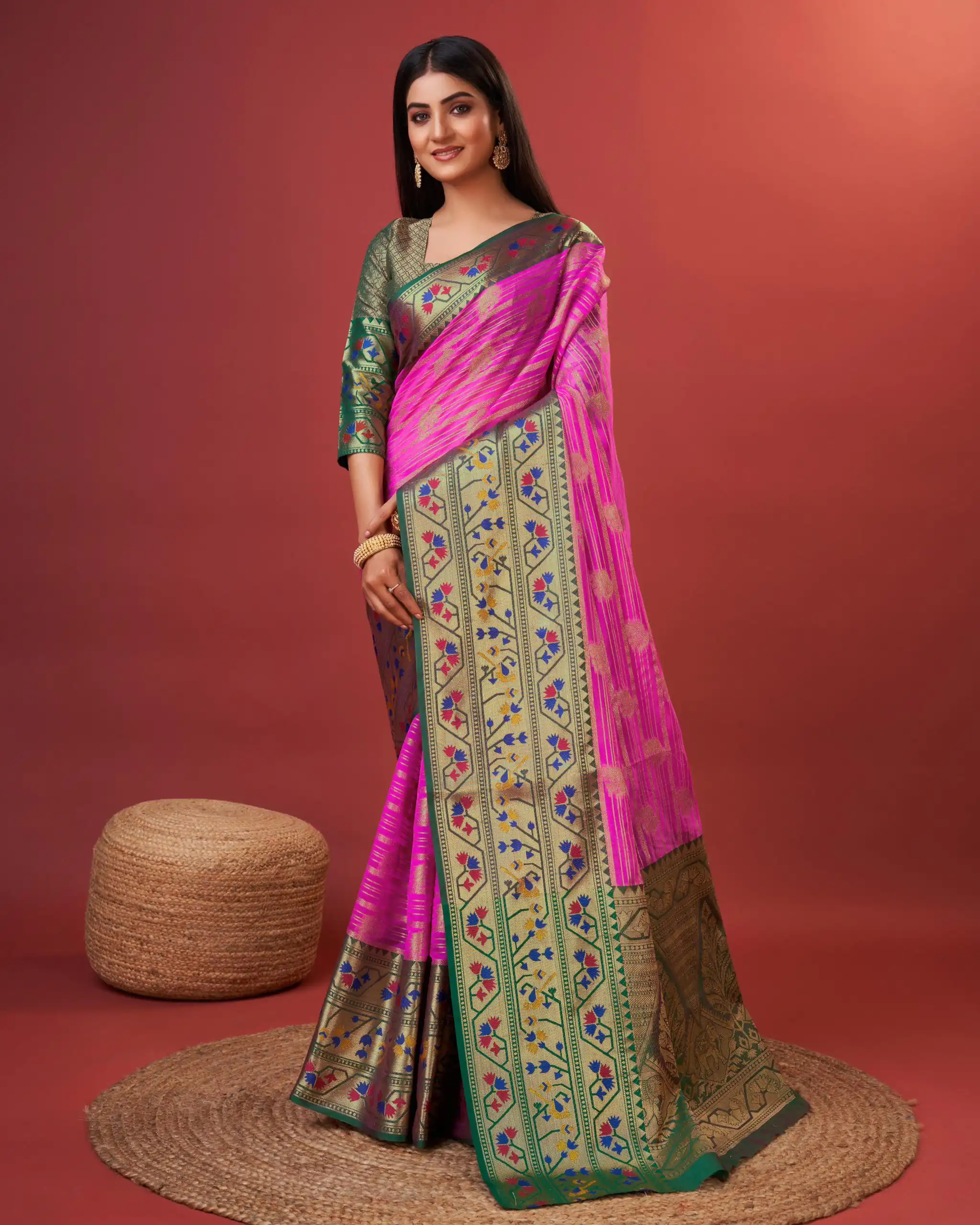 MB™️  3263 Pink Color Pure Lichi Silk Gold Zari Weaving Saree Casual, Wedding, Party, Festival, Events, Etc. Expected Delivery 4-6 Working Days @1599/- | Sarees, Bollywood Sarees, Creative Sarees, Designer Sarees, Embroidered Sarees, Ethnic Saree, Modern Digital sarees, Party Wear Sarees