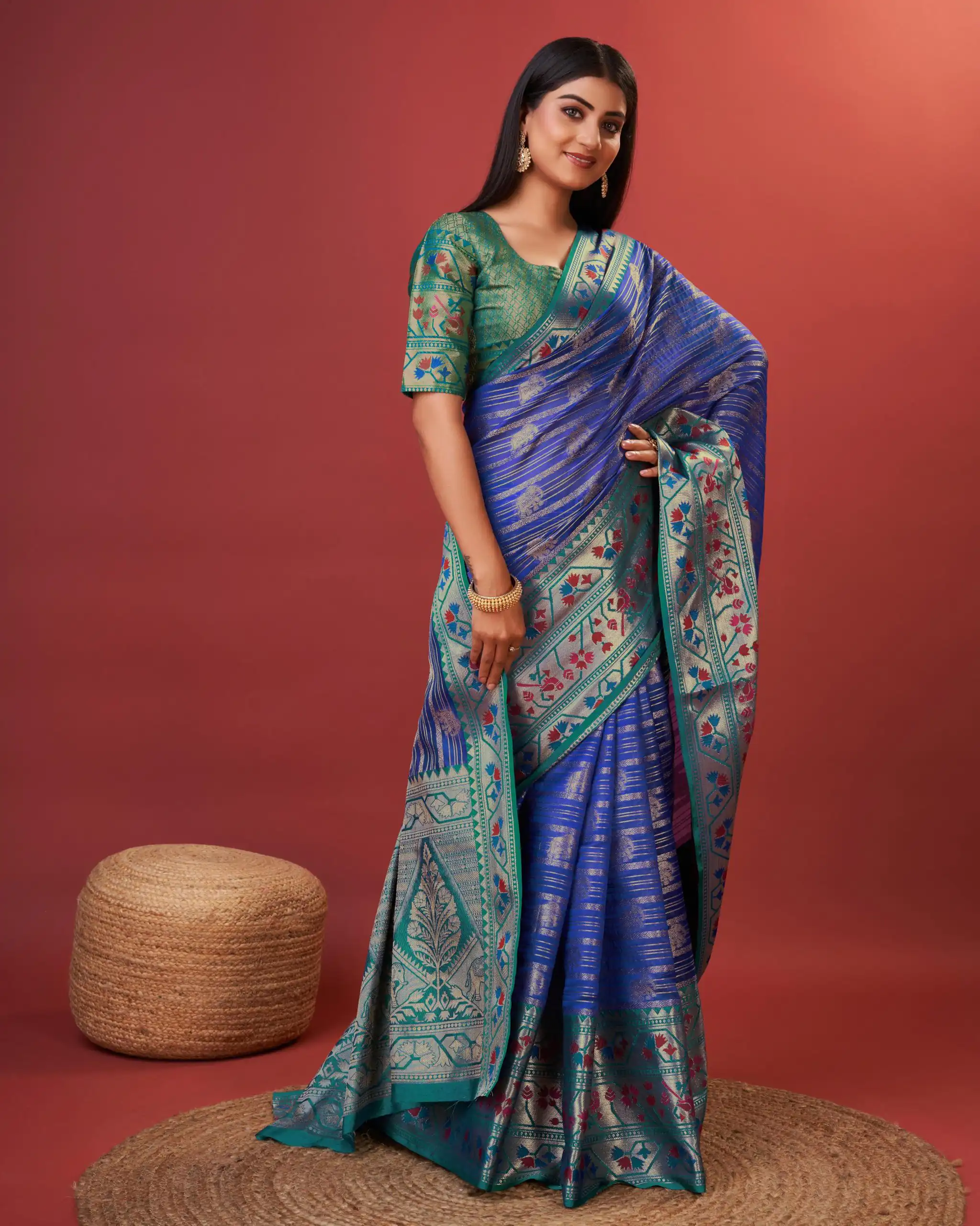 MB™️ 3263 Royal Blue Color Pure Lichi Silk Gold Zari Weaving Saree Casual, Wedding, Party, Festival, Events, Etc. Expected Delivery 4-6 Working Days @1599/- | Sarees, Bollywood Sarees, Creative Sarees, Designer Sarees, Embroidered Sarees, Ethnic Saree, Modern Digital sarees, Party Wear Sarees