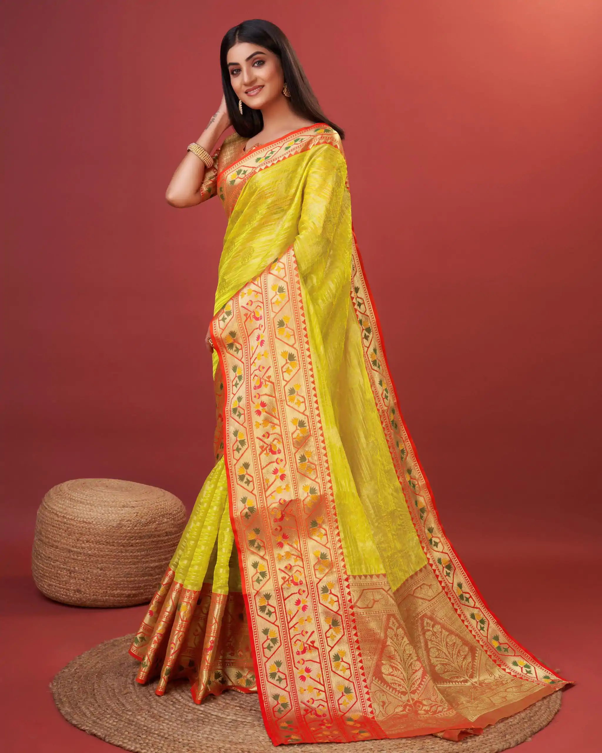 MB™️ 3263 Yellow Color Pure Lichi Silk Gold Zari Weaving Saree Casual, Wedding, Party, Festival, Events, Etc. Expected Delivery 4-6 Working Days @1599/- | Sarees, Bollywood Sarees, Creative Sarees, Designer Sarees, Embroidered Sarees, Ethnic Saree, Modern Digital sarees, Party Wear Sarees