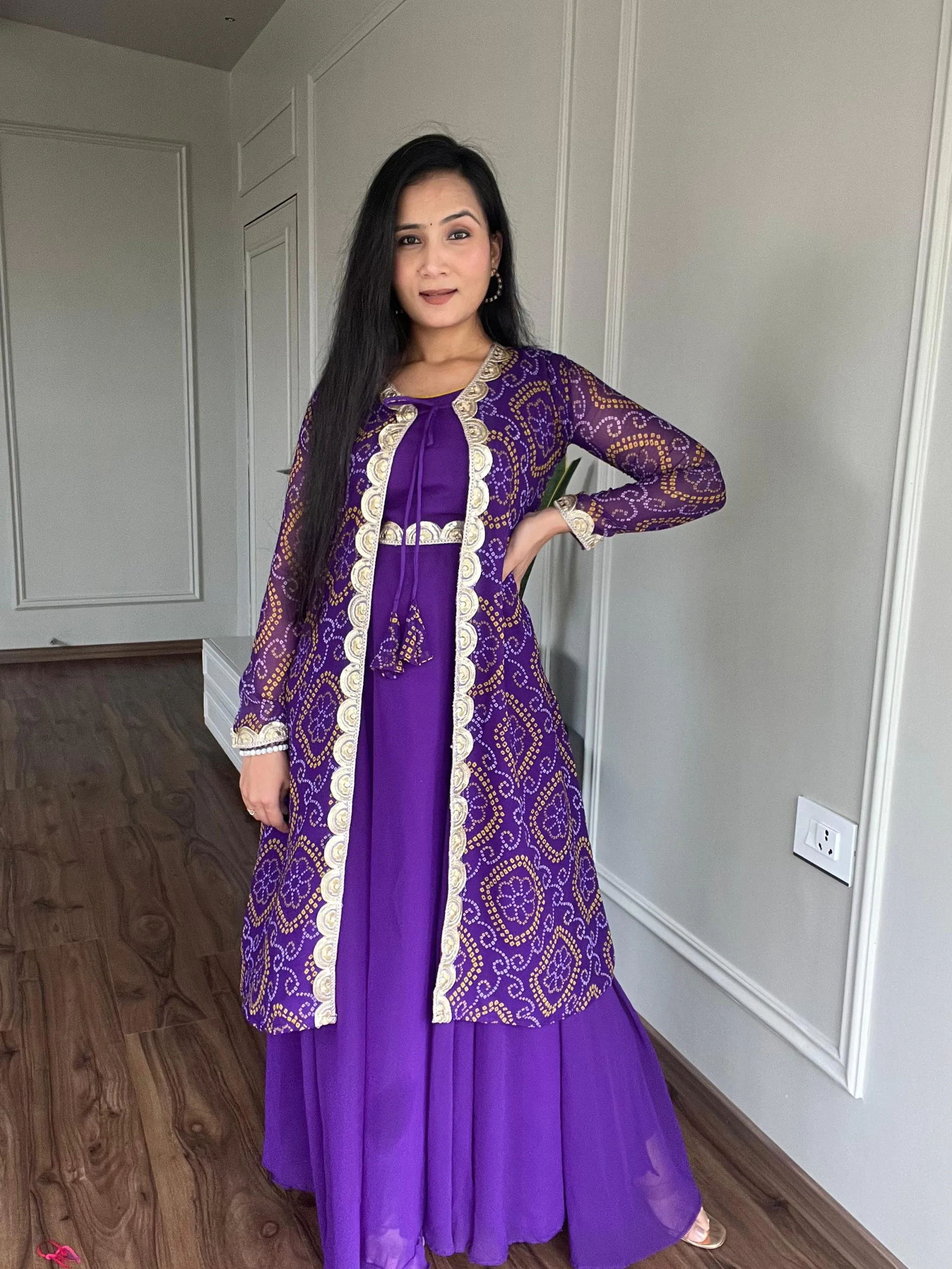Ram 003 Purple Color Georgette Heavy Embroidery Anarkali Suit Casual, Wedding, Party, Festive, Events Etc. Expected Delivery 4-6 Working Days @1999/- | Anarkali Suits, Bollywood Anarkali, Creative-Anarkali, Designer Anarkali, Embroidered Anarkali, Party Wear Anarkali