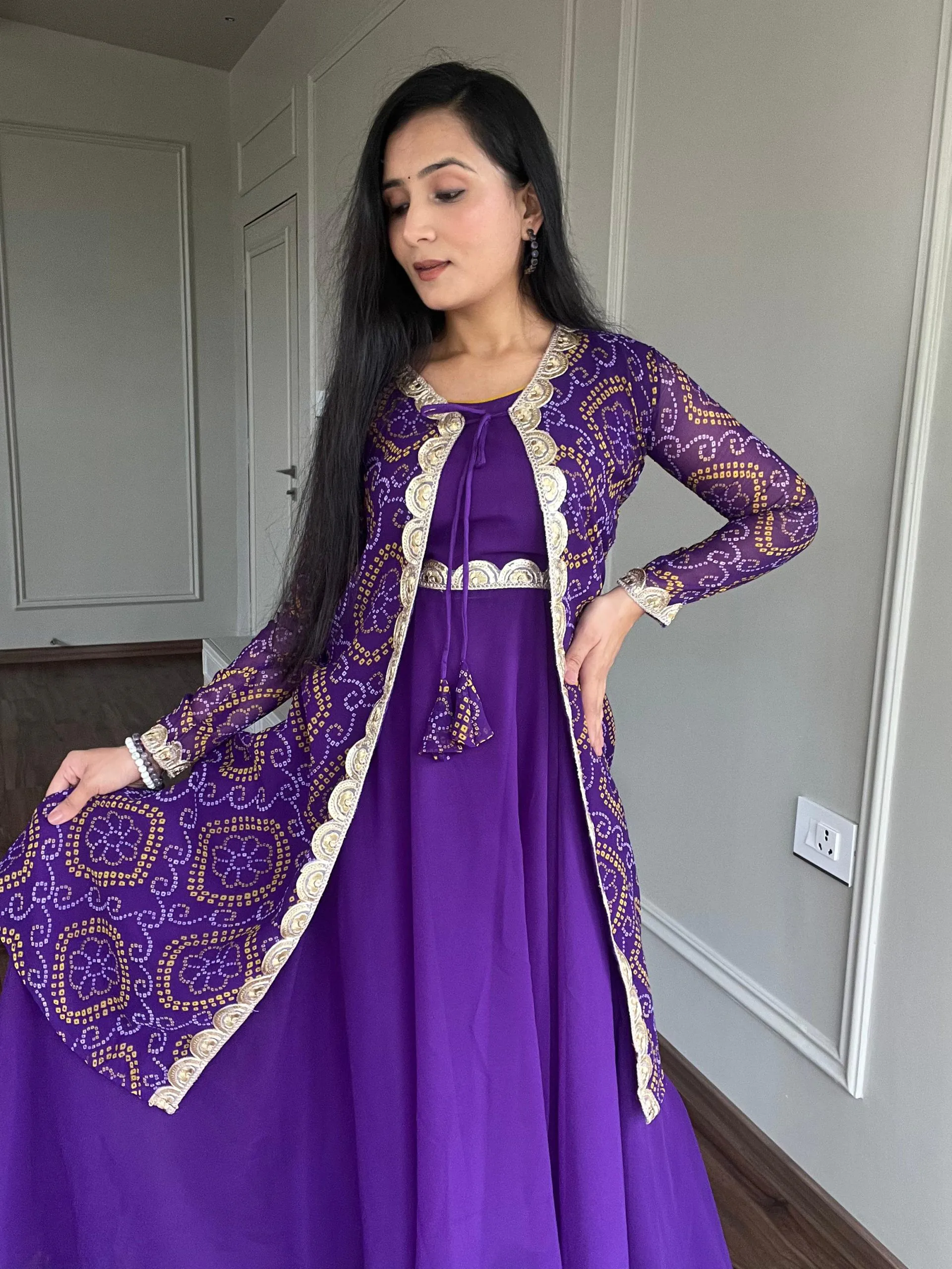 Ram 003 Purple Color Georgette Heavy Embroidery Anarkali Suit Casual, Wedding, Party, Festive, Events Etc. Expected Delivery 4-6 Working Days @1999/- | Anarkali Suits, Bollywood Anarkali, Creative-Anarkali, Designer Anarkali, Embroidered Anarkali, Party Wear Anarkali