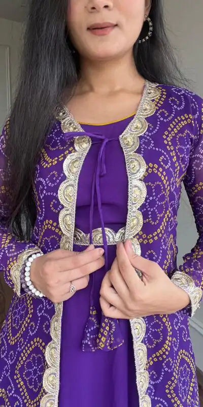 Ram 003 Purple Color Georgette Heavy Embroidery Anarkali Suit Casual, Wedding, Party, Festive, Events Etc. Expected Delivery 4-6 Working Days @1999/- | Anarkali Suits, Bollywood Anarkali, Creative-Anarkali, Designer Anarkali, Embroidered Anarkali, Party Wear Anarkali