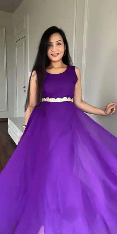 Ram 003 Purple Color Georgette Heavy Embroidery Anarkali Suit Casual, Wedding, Party, Festive, Events Etc. Expected Delivery 4-6 Working Days @1999/- | Anarkali Suits, Bollywood Anarkali, Creative-Anarkali, Designer Anarkali, Embroidered Anarkali, Party Wear Anarkali