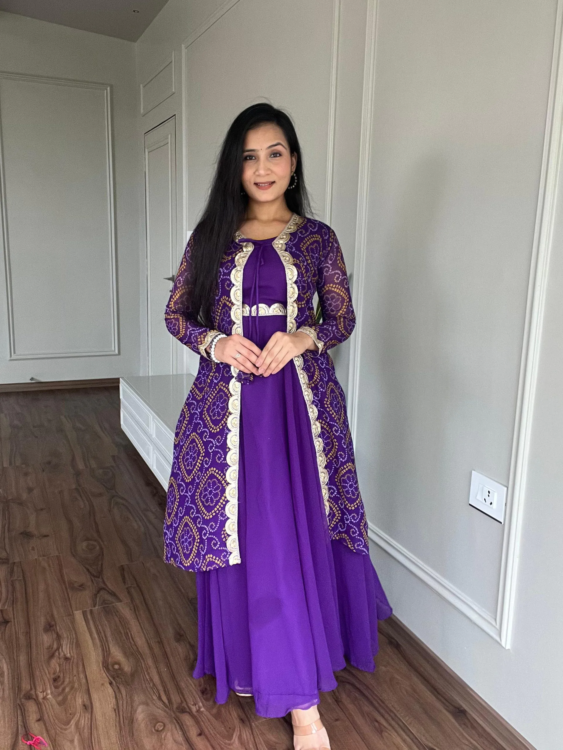Ram 003 Purple Color Georgette Heavy Embroidery Anarkali Suit Casual, Wedding, Party, Festive, Events Etc. Expected Delivery 4-6 Working Days @1999/- | Anarkali Suits, Bollywood Anarkali, Creative-Anarkali, Designer Anarkali, Embroidered Anarkali, Party Wear Anarkali