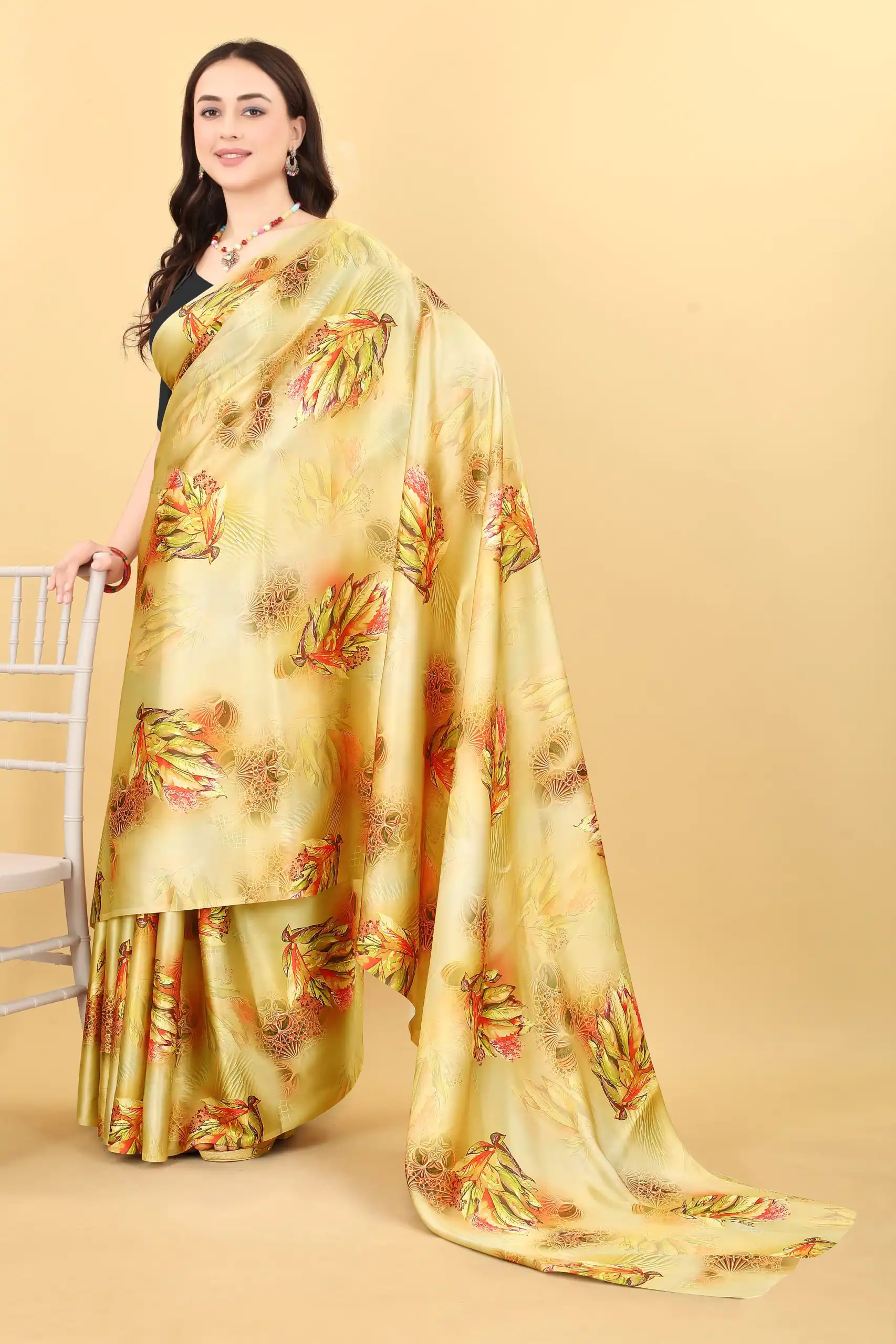 Veechis 07 Yellow Color Heavy Devsena Soft Silk Beautiful Digital Printed Saree Casual, Party Festive, Events Etc. Expected Delivery 4-6 Working Days @1499/ | Sarees, Bollywood Sarees, Creative Sarees, Designer Sarees, Embroidered Sarees, Modern Digital sarees, Party Wear Sarees
