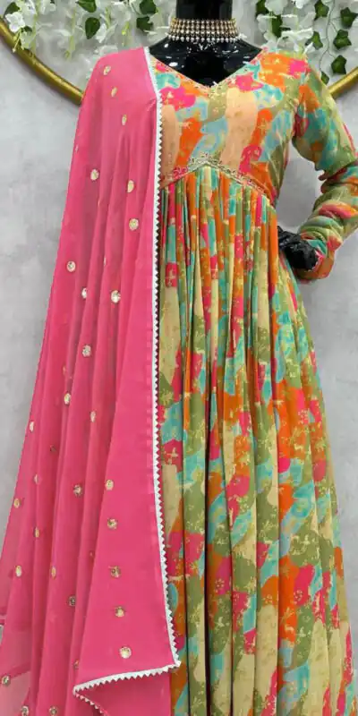 KD 1369 Green Color Faux Georgette Digital Print Salwar Suit Casual, Party, Festive, Events Wedding Etc.  Expected Delivery 4-6 Working Days @2049/- Only | Salwar suit, Designer Suits, Casual Suits, Creative suits, Palazzo Suits, Party Wear Suits, Straight Suits