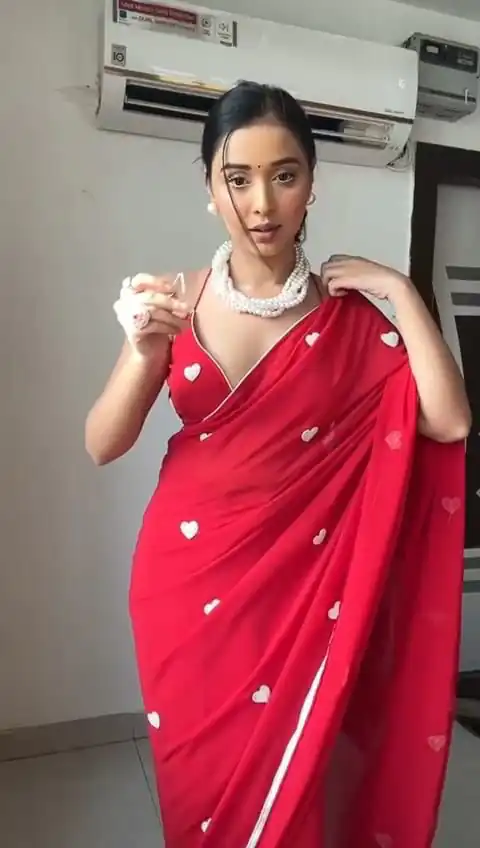 DDH LOVING Red  Color Georgette With Hart Gmathi Work Saree Events Casual, Wedding, Festive, Events Etc. Expected Delivery  4-6 Working Days @1499/- | Sarees, Bollywood Sarees, Creative Sarees, Designer Sarees, Embroidered Sarees, Ethnic Saree, Modern Digital sarees, Party Wear Sarees