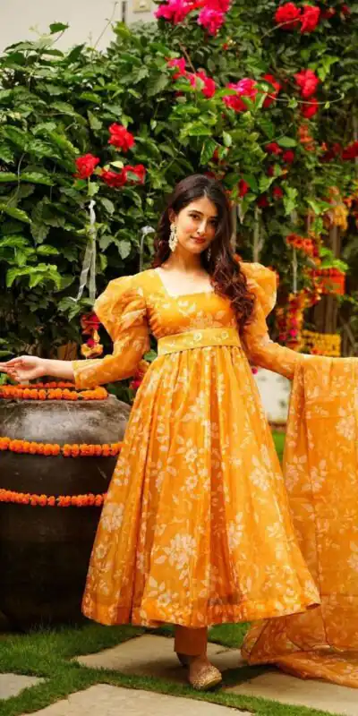 MF Yellow Belt Color Tabby Organza Work Sharara Suit Heavy Embroidery Work Wedding, Party, Festive, Events Etc. Expected 4-6 Working Days @1699/- | Jump Suits, Salwar suit, Designer Suits, Casual Suits, Creative suits, Palazzo Suits, Party Wear Suits, Patiala Suits, Straight Suits