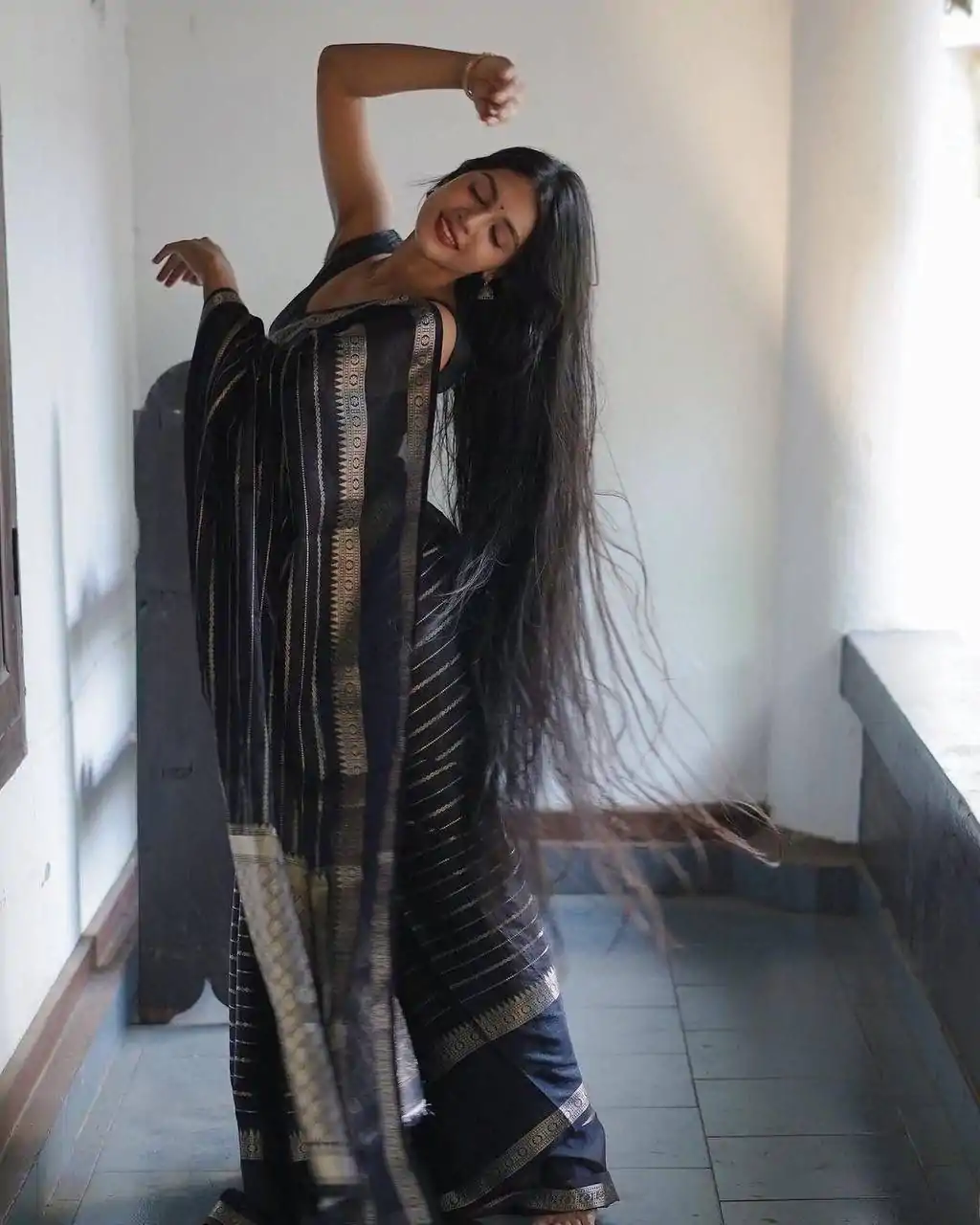 DDF Silver Black 2 Color Soft Lichi Silk Ordinary Design Saree Casual, Party Wear, Events, Festivals Wear Etc. Expected Delivery 4-6 Working Days 1399/- | Sarees, Bollywood Sarees, Creative Sarees, Designer Sarees, Embroidered Sarees, Ethnic Saree, Modern Digital sarees, Party Wear Sarees