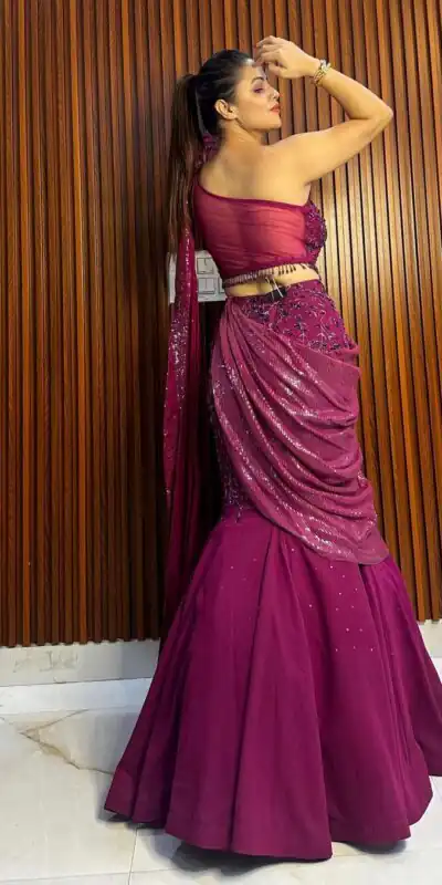 RTC 6467 Wine Color Foix Georgette Thread With Sequence Lehenga Saree Wedding, Party, Festive, Events Etc.   Expected Delivery 4-6 Working Days @2299/- | Lehenga, Bollywood Lehenga, Creative Lehenga, Designer Lehenga, Embroidered Lehenga, Party Wear Lehenga