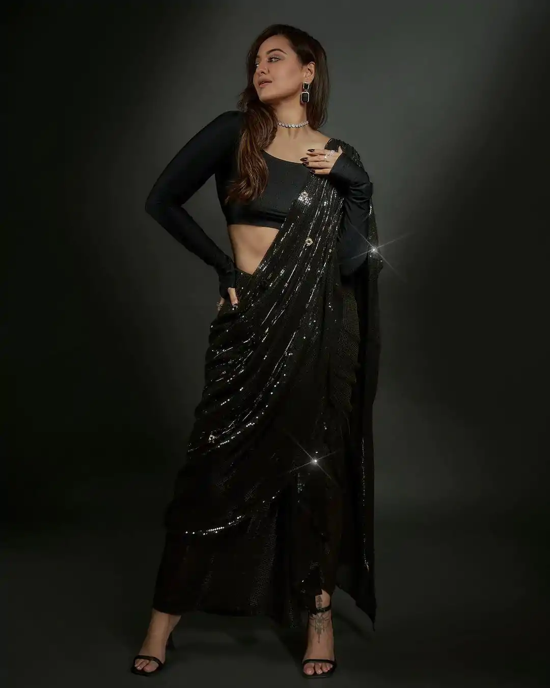 DF 3400 Black Color Georgette Digital Printed Sequence Embroidery Saree Casual, Party Wear, Wedding, Events Etc Delivery Expected.4-6 Working Days 1699/- | Sarees, Bollywood Sarees, Creative Sarees, Designer Sarees, Embroidered Sarees, Ethnic Saree, Modern Digital sarees, Party Wear Sarees