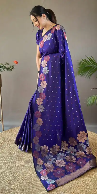 DDF 127 Blue Color Soft Lichi Silk Ordinary Design Rich Pallu Saree Casual, Party Wear, Events, Festivals Etc. Expected Delivery 4-6 Working Days 1499/- | Sarees, Bollywood Sarees, Creative Sarees, Designer Sarees, Embroidered Sarees, Ethnic Saree, Modern Digital sarees, Party Wear Sarees