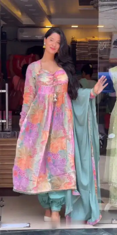  RTC 5616 Multi Color Chinon silk Digital Print real Mirror Work Kurti Casual, Wedding, Party, Festive, Events Etc. Expected Delivery 4-6 Working Days @1899/ | Kurti, Bollywood Kurti, Creative Kurtis, Designer Kurti, Party Wear Kurti, Selfie Kurti