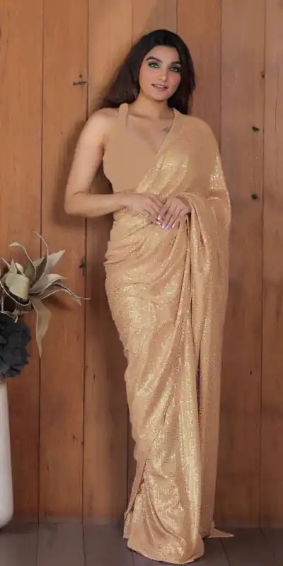 DF Sequins Rani Chiku Georgette Double Run Embroidery Saree Casual, Party Wear, Events, Festivals Wear Expected Delivery 4-6 Working Days 1750 /- | Sarees, Bollywood Sarees, Creative Sarees, Designer Sarees, Embroidered Sarees, Ethnic Saree, Modern Digital sarees, Party Wear Sarees