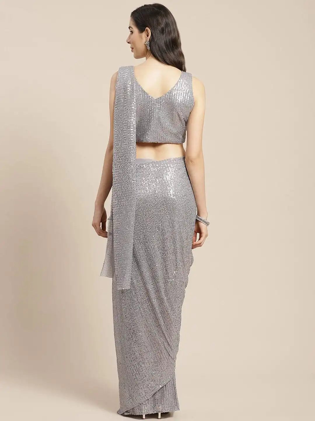 DF Sequins Rani Grey Georgette Double Run Embroidery Saree Casual, Party Wear, Events, Festivals Wear Expected Delivery 4-6 Working Days 1750 /- | Sarees, Bollywood Sarees, Creative Sarees, Designer Sarees, Embroidered Sarees, Ethnic Saree, Modern Digital sarees, Party Wear Sarees