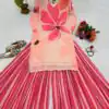 Perfect Pink Color Georgette Digital Print Handwork Salwar Suit