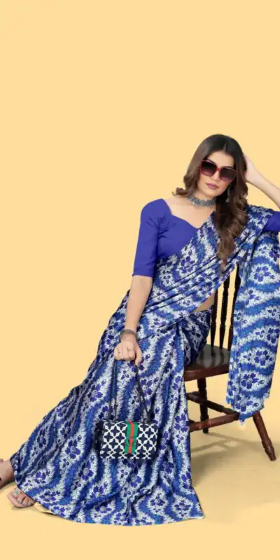 Veechis 108 Blue Color Heavy Devsena Soft Silk Beautiful Digital Printed Saree Casual, Party Festive, Events. Expected Delivery 4-6 Working Days @1599 | Sarees, Bollywood Sarees, Creative Sarees, Designer Sarees, Embroidered Sarees, Modern Digital sarees, Party Wear Sarees