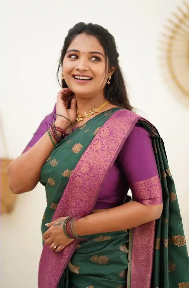 KP - 4061 Green Color Soft Lichi Silk Jacquard On All Over Saree Casual, Party Wear, Wedding, Events Etc. Expected Delivery 4-6 Working Days @1449/- | Sarees, Bollywood Sarees, Creative Sarees, Designer Sarees, Embroidered Sarees, Ethnic Saree, Modern Digital sarees, Party Wear Sarees