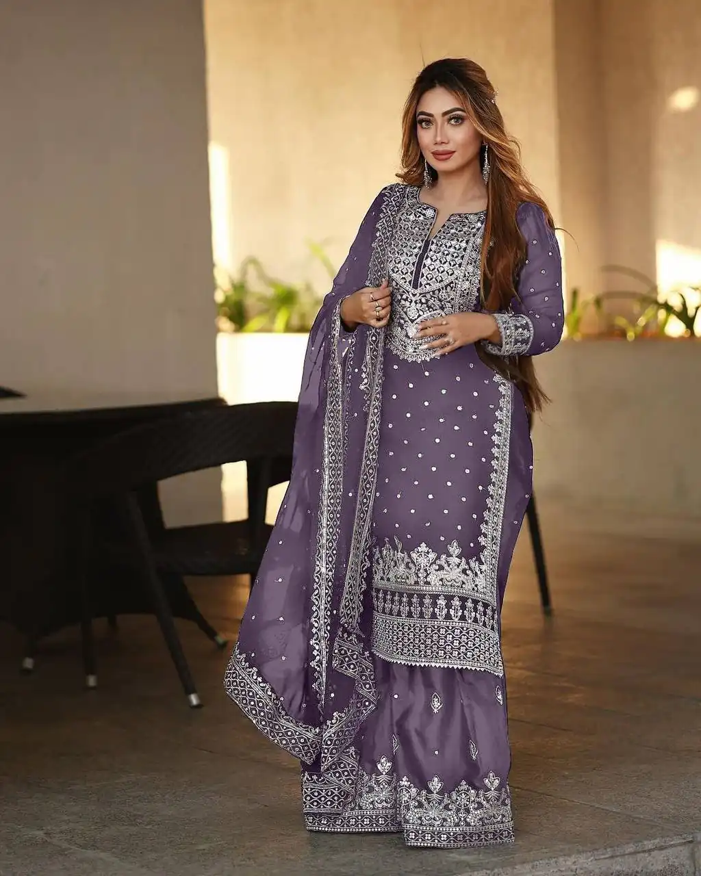 SSR 449 Light Purple Color Georgette Embroidery Sequence Salwar Suit Wedding, Party, Festive, Events Expected Delivery 4-6 Working Days @ 2049/- Only | Salwar suit, Designer Suits, Casual Suits, Creative suits, Party Wear Suits, Straight Suits