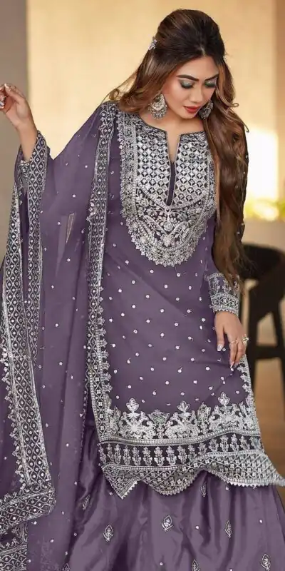 SSR 449 Light Purple Color Georgette Embroidery Sequence Salwar Suit Wedding, Party, Festive, Events Expected Delivery 4-6 Working Days @ 2049/- Only | Salwar suit, Designer Suits, Casual Suits, Creative suits, Party Wear Suits, Straight Suits