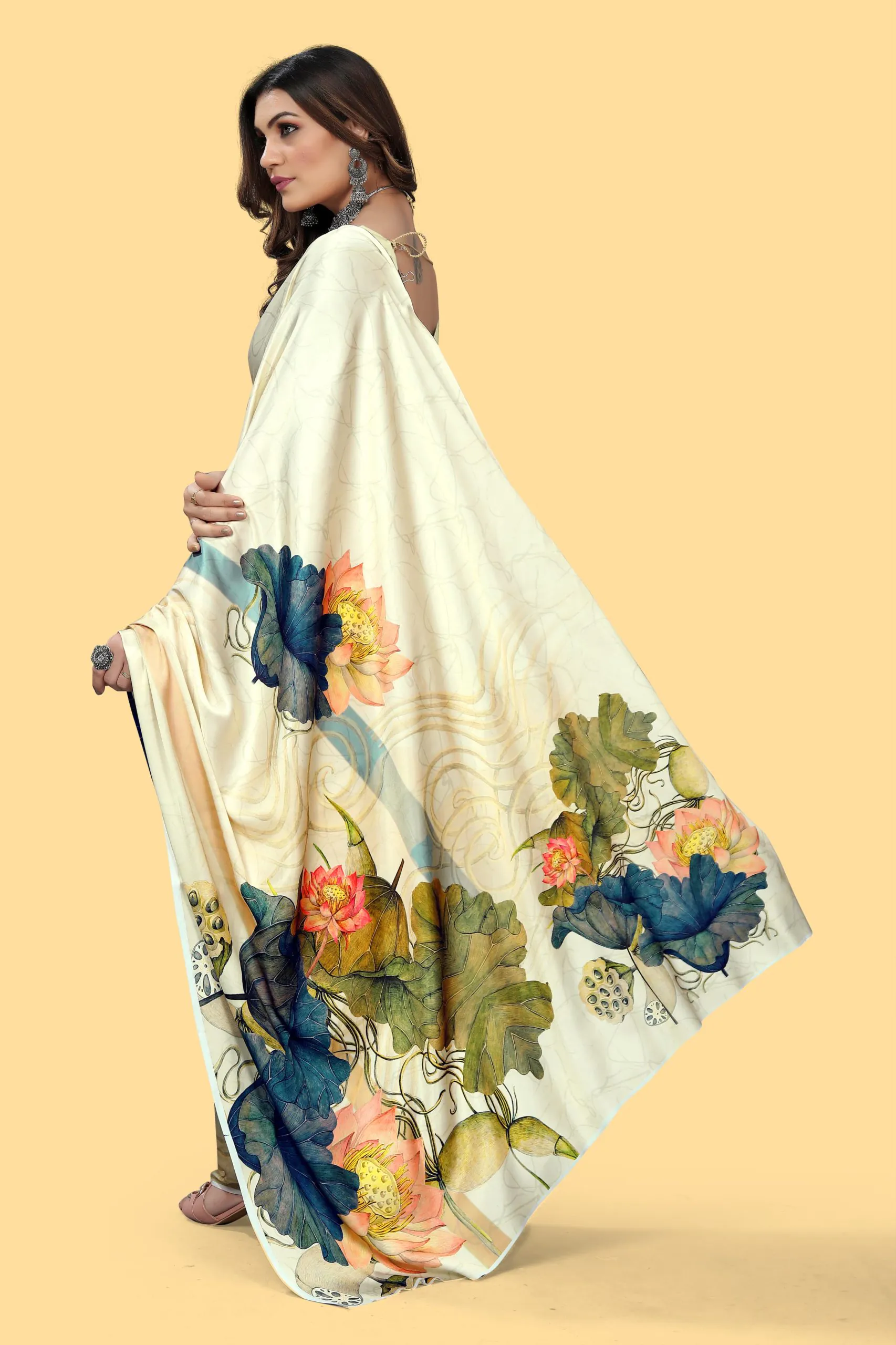 Veechis 108 Light Yellow Heavy Devsena Soft Silk Beautiful Digital Printed Saree Casual, Party Festive, Events. Expected Delivery 4-6 Working Days @1599 | Sarees, Bollywood Sarees, Creative Sarees, Designer Sarees, Embroidered Sarees, Modern Digital sarees, Party Wear Sarees