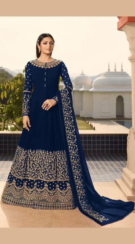 LT NITYA 3803 Navy Blue Color Georgette With Cording Work Sharara Suit Wedding, Festive, Party Events Etc. Expected Delivery 4-6 Working Days @1949/- | Jump Suits, Salwar suit, Designer Suits, Casual Suits, Creative suits, Palazzo Suits, Party Wear Suits, Patiala Suits, Straight Suits