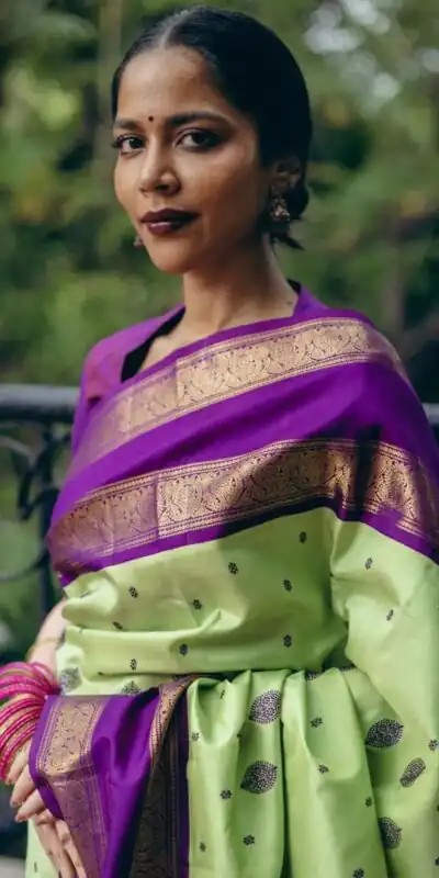 DDF Pista Green  Color Banarasi Soft Silk Ordinary Design Saree Casual, Party Wear, Events, Festivals Etc. Expected Delivery 4-6 Working Days 1499/- Only | Sarees, Bollywood Sarees, Creative Sarees, Designer Sarees, Embroidered Sarees, Ethnic Saree, Modern Digital sarees, Party Wear Sarees