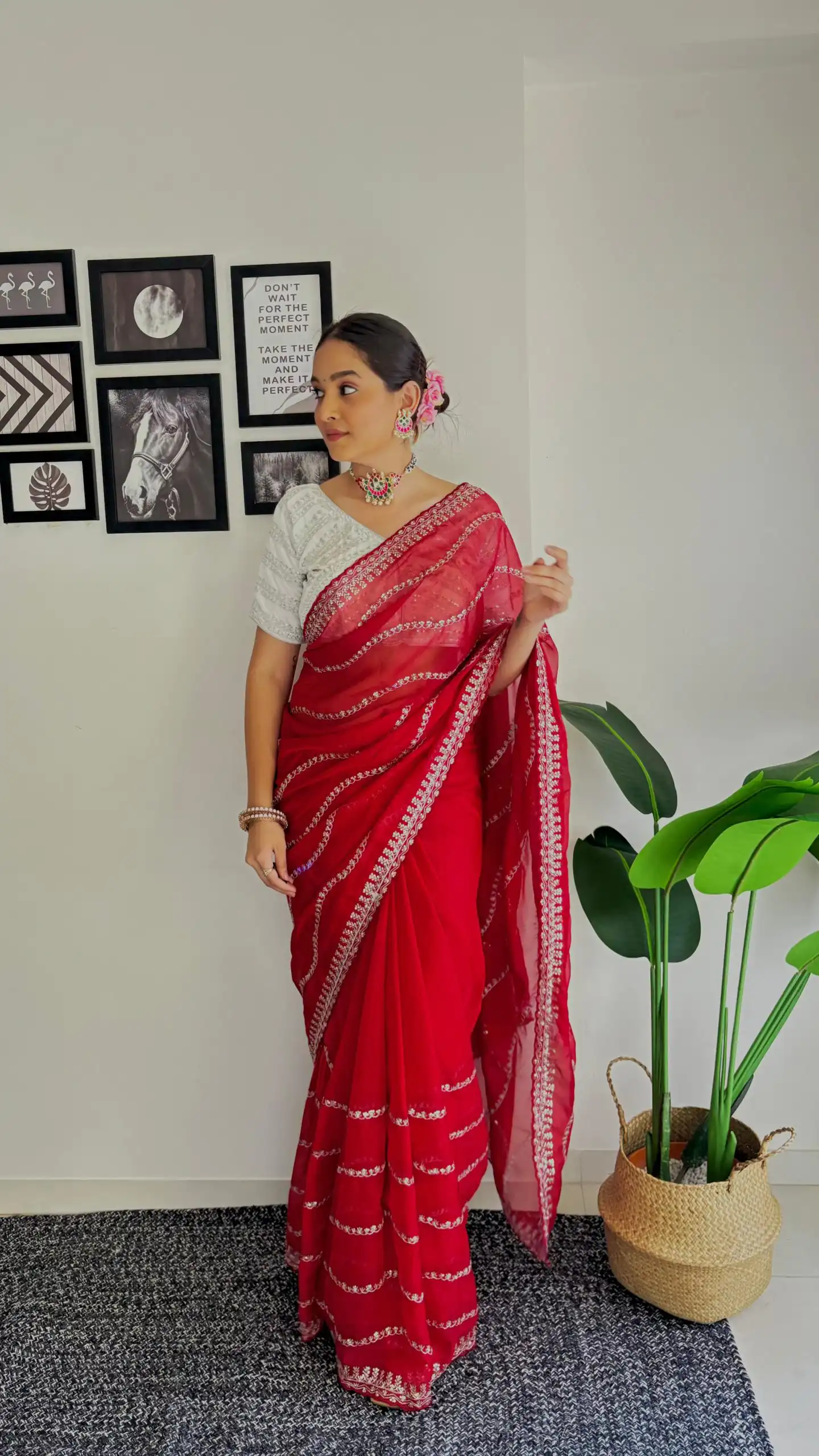 AC BROWNIE Red Color Soft Organza Zari With Sequence Saree Blouse :Heavy Velvet   Casual, Wedding, Festive, Events Expected Delivery 4-6 Working Days @1999 | Sarees, Bollywood Sarees, Creative Sarees, Designer Sarees, Embroidered Sarees, Ethnic Saree, Modern Digital sarees, Party Wear Sarees