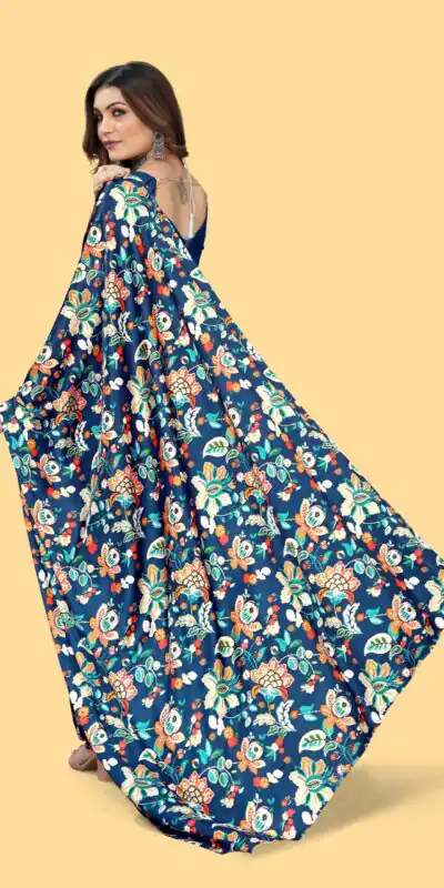 Veechis 108 Royal Blue Color Heavy Devsena Soft Silk Beautiful Digital Printed Saree Casual, Party Festive, Events. Expected Delivery 4-6 Working Days @1599 | Sarees, Bollywood Sarees, Creative Sarees, Designer Sarees, Embroidered Sarees, Modern Digital sarees, Party Wear Sarees