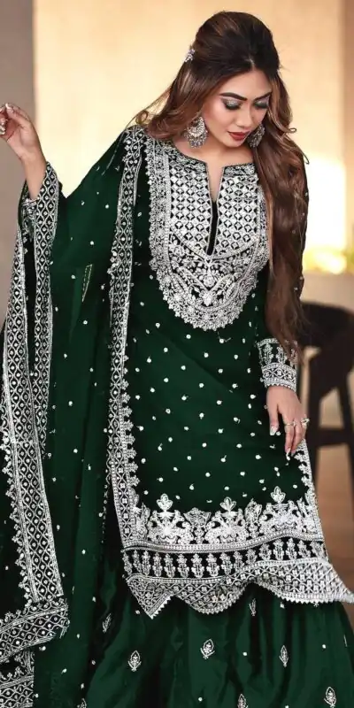SSR 449 Stone Green Color Georgette Embroidery Sequence Salwar Suit Wedding, Party, Festive, Events Expected Delivery 4-6 Working Days @ 2049/- Only | Salwar suit, Designer Suits, Casual Suits, Creative suits, Party Wear Suits, Straight Suits