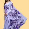 Pretty Violet Color Devsena Soft Silk Digital Printed Saree