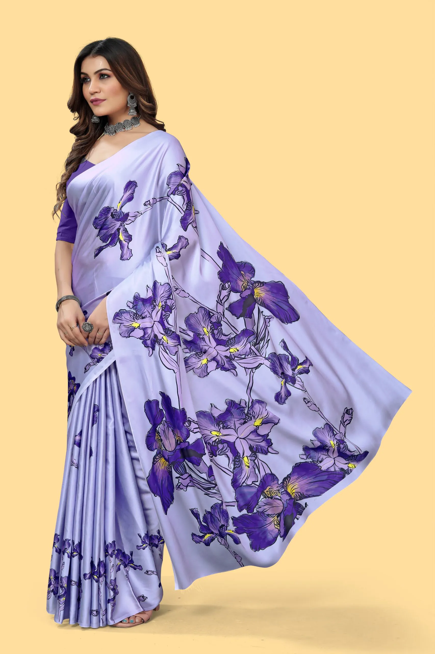 Veechis 108 Violet Color Heavy Devsena Soft Silk Beautiful Digital Printed Saree Casual, Party Festive, Events. Expected Delivery 4-6 Working Days @1599 | Sarees, Bollywood Sarees, Creative Sarees, Designer Sarees, Embroidered Sarees, Modern Digital sarees, Party Wear Sarees