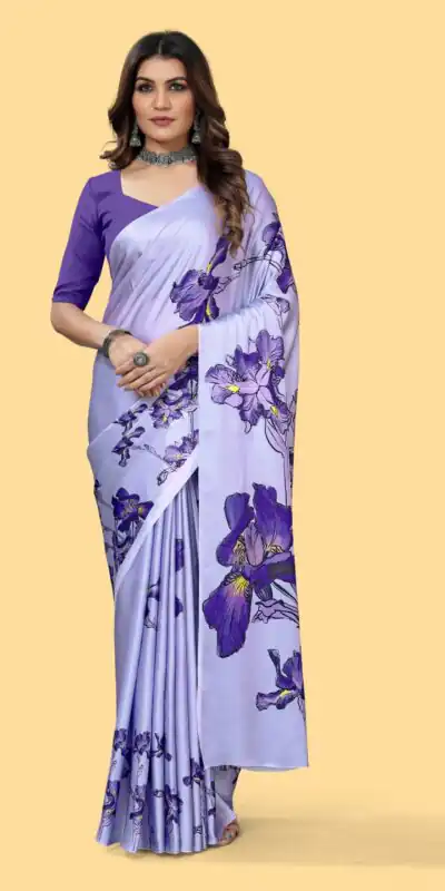 Veechis 108 Violet Color Heavy Devsena Soft Silk Beautiful Digital Printed Saree Casual, Party Festive, Events. Expected Delivery 4-6 Working Days @1599 | Sarees, Bollywood Sarees, Creative Sarees, Designer Sarees, Embroidered Sarees, Modern Digital sarees, Party Wear Sarees