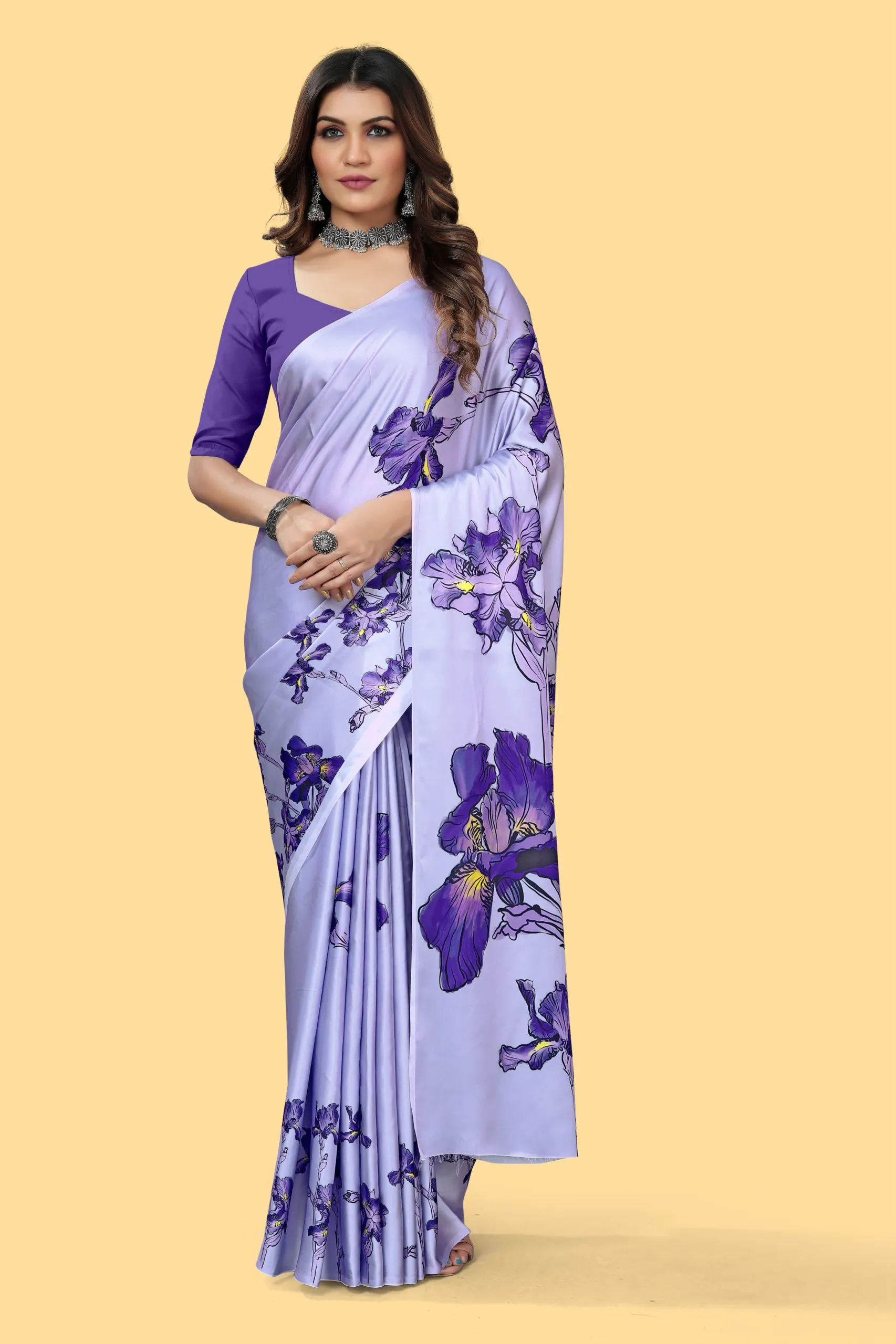 Veechis 108 Violet Color Heavy Devsena Soft Silk Beautiful Digital Printed Saree Casual, Party Festive, Events. Expected Delivery 4-6 Working Days @1599 | Sarees, Bollywood Sarees, Creative Sarees, Designer Sarees, Embroidered Sarees, Modern Digital sarees, Party Wear Sarees