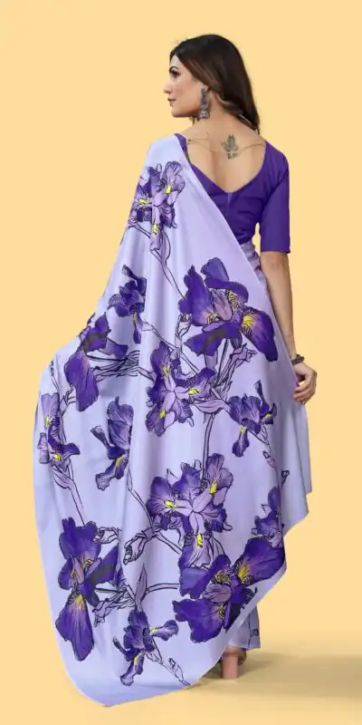 Veechis 108 Violet Color Heavy Devsena Soft Silk Beautiful Digital Printed Saree Casual, Party Festive, Events. Expected Delivery 4-6 Working Days @1599 | Sarees, Bollywood Sarees, Creative Sarees, Designer Sarees, Embroidered Sarees, Modern Digital sarees, Party Wear Sarees