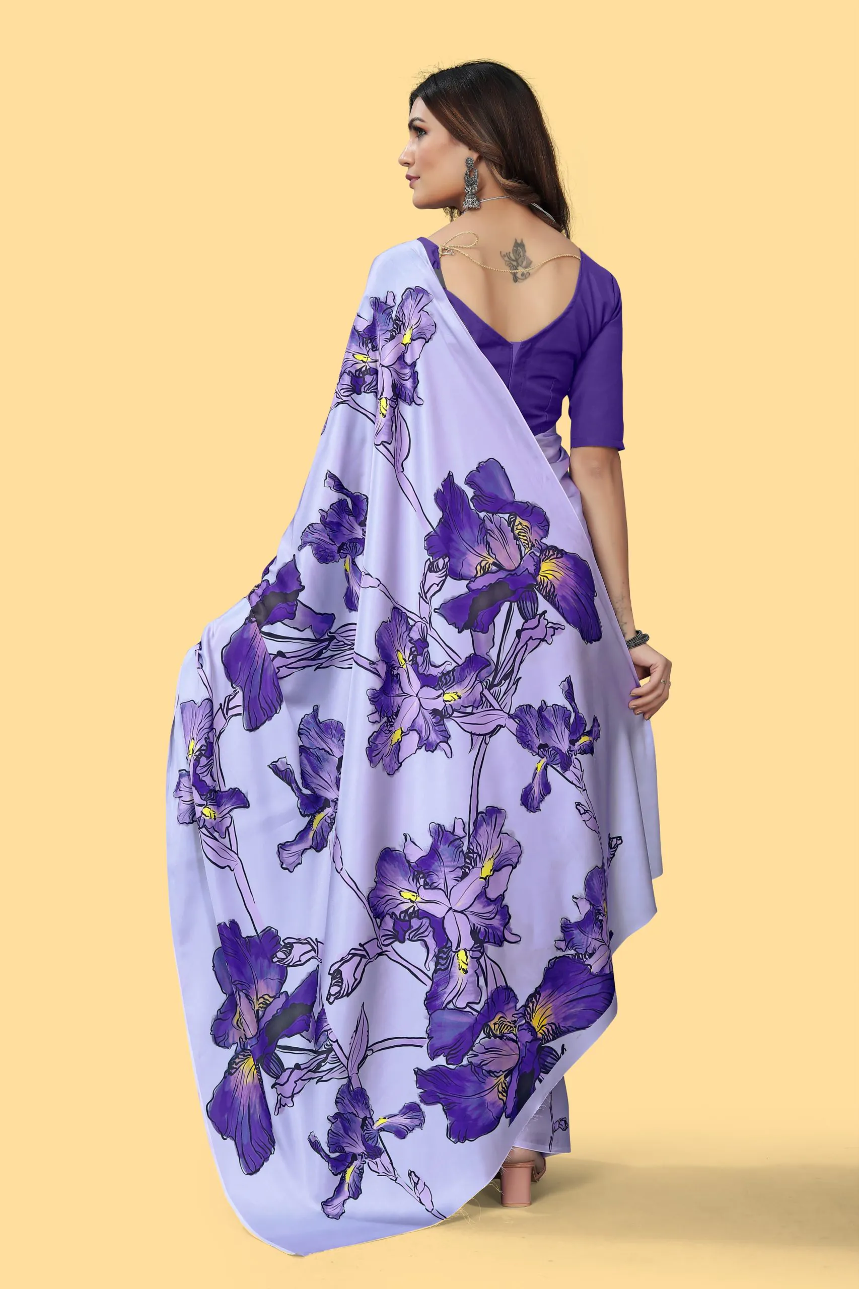 Veechis 108 Violet Color Heavy Devsena Soft Silk Beautiful Digital Printed Saree Casual, Party Festive, Events. Expected Delivery 4-6 Working Days @1599 | Sarees, Bollywood Sarees, Creative Sarees, Designer Sarees, Embroidered Sarees, Modern Digital sarees, Party Wear Sarees