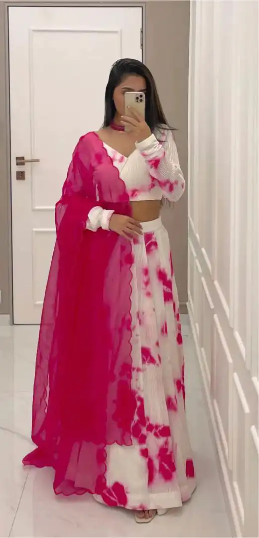 RC 232 Off White Color Heavy Georgette Print Embroidery Sequins Lehenga Choli Casual, Party Wedding, Festive, Events Etc. Delivery  4-6 Working Days 1899 /- | Lehenga, Bollywood Lehenga, Creative Lehenga, Designer Lehenga, Embroidered Lehenga, Party Wear Lehenga