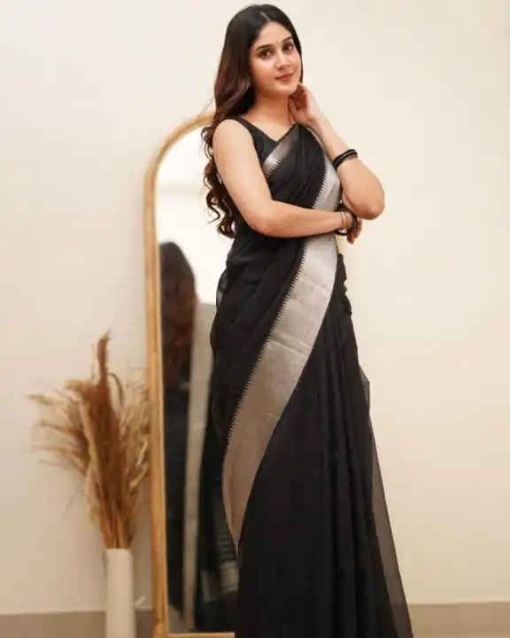 DDF Silver Black 3 Color Banarasi Soft Silk Ordinary Design Saree Casual, Party Wear, Events, Festivals Wear Etc. Expected Delivery 4-6 Working Days 1399/- | Sarees, Bollywood Sarees, Creative Sarees, Designer Sarees, Embroidered Sarees, Ethnic Saree, Modern Digital sarees, Party Wear Sarees