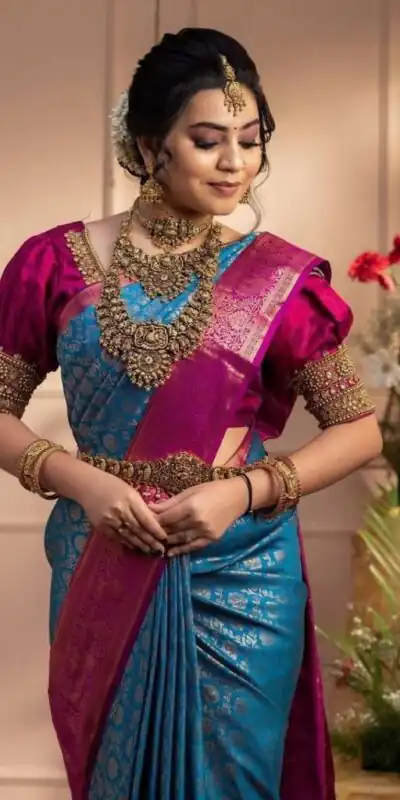 KP 4081 Blue Color Soft Lichi Silk Cloth Beautiful Rich Pallu Saree Casual, Party Wear, Wedding, Events Etc.   Expected Delivery 4-6 Working Days @ 1449/- | Sarees, Bollywood Sarees, Creative Sarees, Designer Sarees, Embroidered Sarees, Ethnic Saree, Modern Digital sarees, Party Wear Sarees