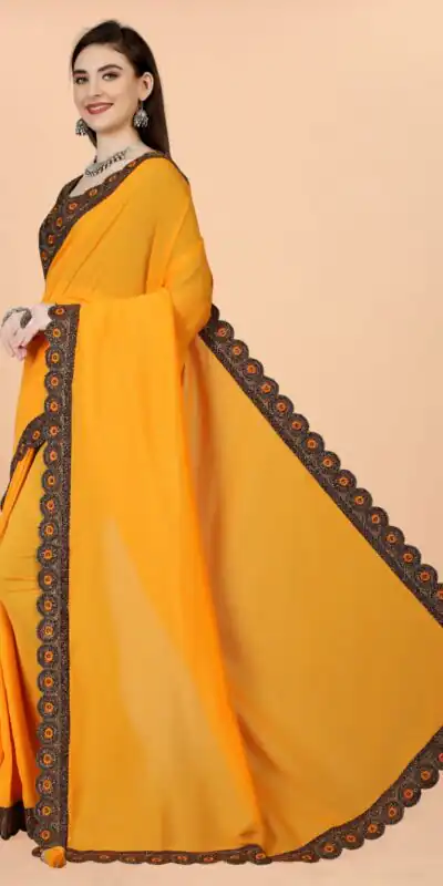 DDH MINAKARI Orange Color Vichitra Design Work lace Work Saree Events Casual, Wedding, Festive, Events Etc. Expected Delivery  4-6 Working Days @1749/- | Sarees, Bollywood Sarees, Creative Sarees, Designer Sarees, Embroidered Sarees, Ethnic Saree, Modern Digital sarees, Party Wear Sarees