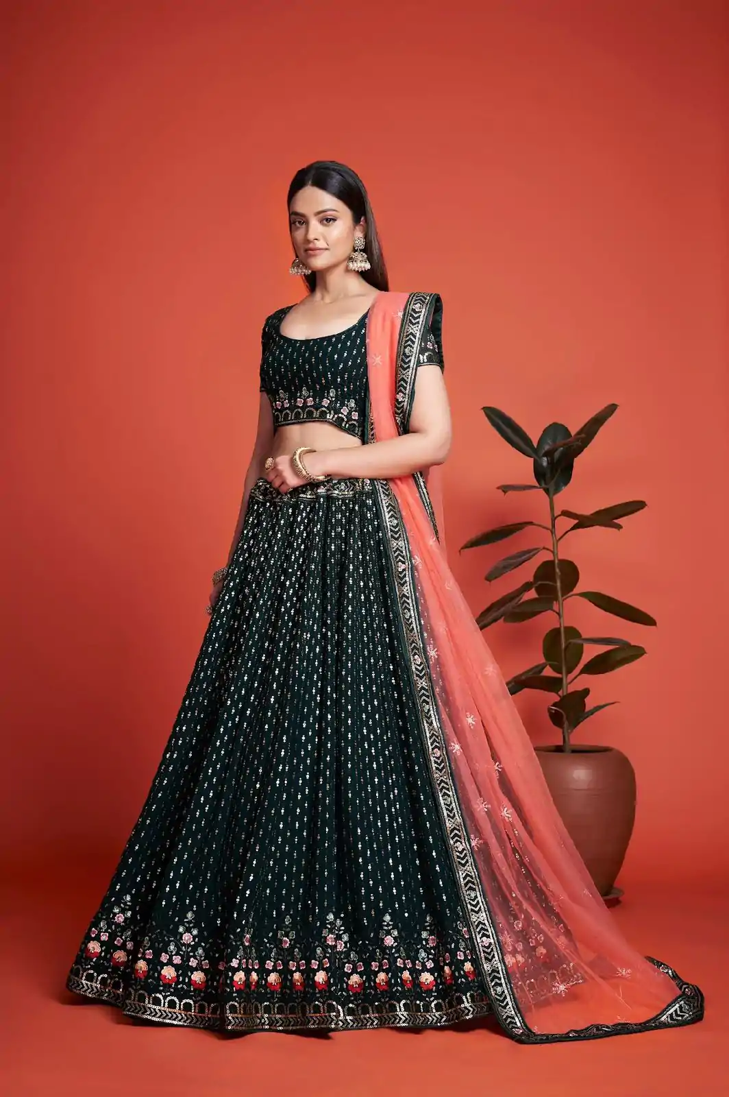 RC 247 Black Color Heavy Georgette Embroidery Sequins Lehenga Choli Casual, Party Wedding, Festive, Events Etc. Delivery 4-6 Working Days 4999/- | Lehenga, Bollywood Lehenga, Creative Lehenga, Designer Lehenga, Embroidered Lehenga, Party Wear Lehenga