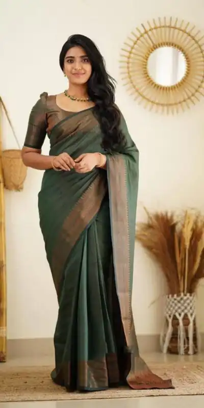 KP 4068 Green Color Soft Lichi Silk Cloth Rich Pallu All Over Saree Events Casual, Wedding, Festive, Events Etc. Expected Delivery  4-6 Working Days @1349/- | Sarees, Bollywood Sarees, Creative Sarees, Designer Sarees, Embroidered Sarees, Ethnic Saree, Modern Digital sarees, Party Wear Sarees