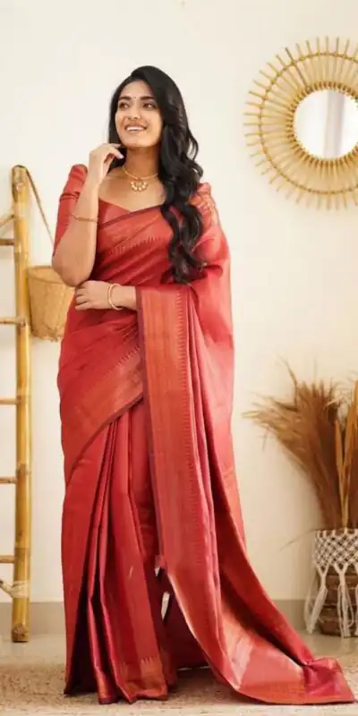 KP 4068 Red Color Soft Lichi Silk Cloth Rich Pallu All Over Saree Events Casual, Wedding, Festive, Events Etc. Expected Delivery  4-6 Working Days @1349/- | Sarees, Bollywood Sarees, Creative Sarees, Designer Sarees, Embroidered Sarees, Ethnic Saree, Modern Digital sarees, Party Wear Sarees