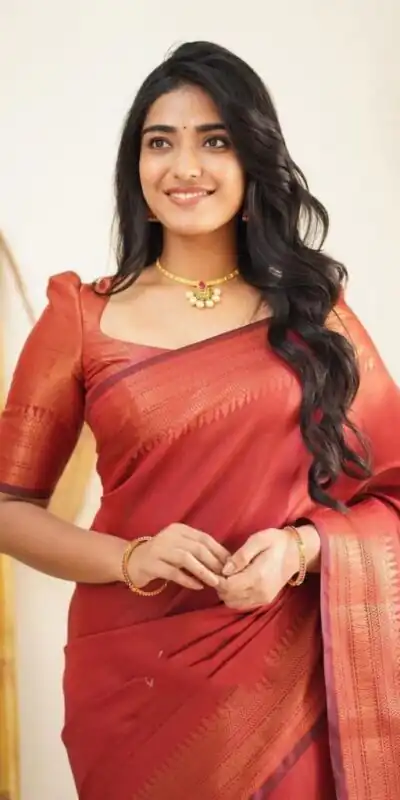 KP 4068 Red Color Soft Lichi Silk Cloth Rich Pallu All Over Saree Events Casual, Wedding, Festive, Events Etc. Expected Delivery  4-6 Working Days @1349/- | Sarees, Bollywood Sarees, Creative Sarees, Designer Sarees, Embroidered Sarees, Ethnic Saree, Modern Digital sarees, Party Wear Sarees