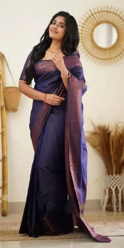 KP 4068 Violet Color Soft Lichi Silk Cloth Rich Pallu All Over Saree Events Casual, Wedding, Festive, Events Etc. Expected Delivery 4-6 Working Days @1349/- | Sarees, Bollywood Sarees, Creative Sarees, Designer Sarees, Embroidered Sarees, Ethnic Saree, Modern Digital sarees, Party Wear Sarees
