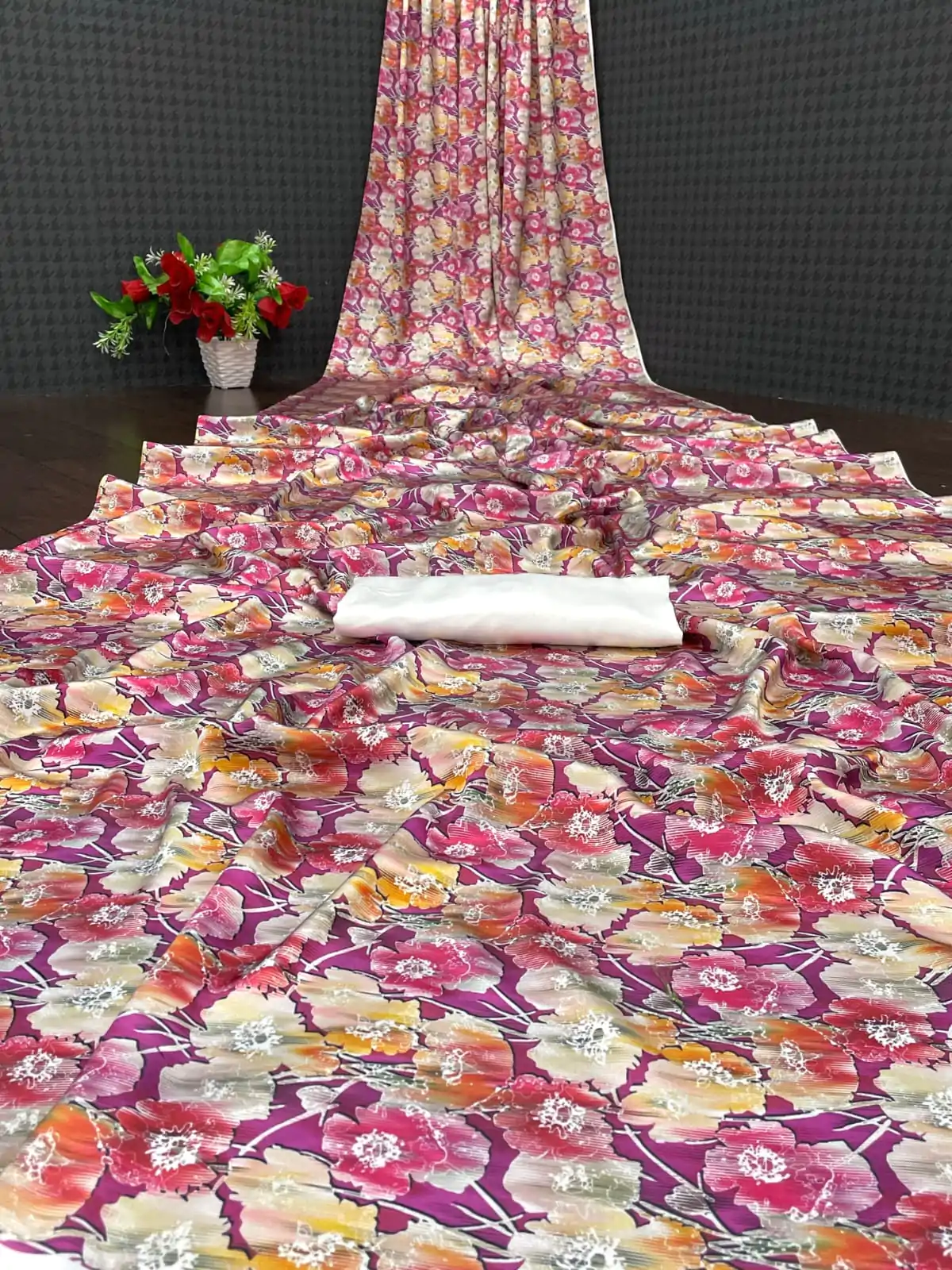 Veechis 6001 Purple Heavy Devsena Soft Silk Saree Digital Print Saree Casual, Party , Festive, Events Etc. Expected Delivery 4-6 Working Days @1499 | Sarees, Bollywood Sarees, Creative Sarees, Designer Sarees, Embroidered Sarees, Modern Digital sarees, Party Wear Sarees