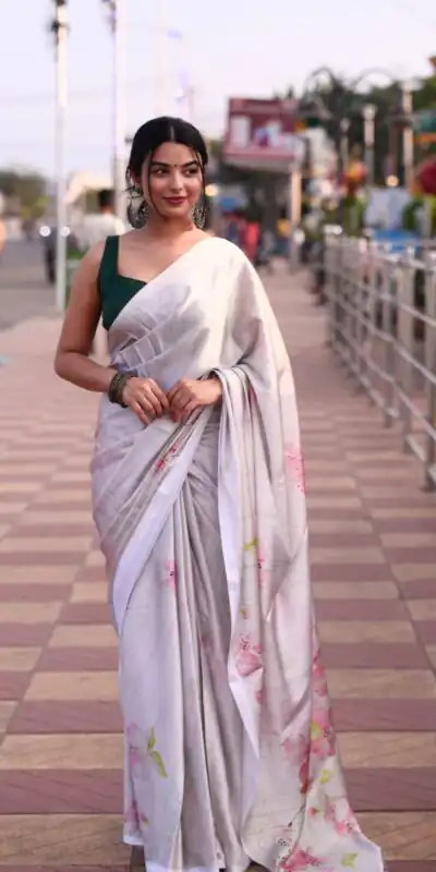 RM101 White Color Heavy Devsena Soft Silk Digital Printed Saree Casual, Party Wear, Wedding, Events Etc Delivery Expected.4-6 Working Days 1499/- | Sarees, Bollywood Sarees, Creative Sarees, Designer Sarees, Embroidered Sarees, Ethnic Saree, Modern Digital sarees, Party Wear Sarees