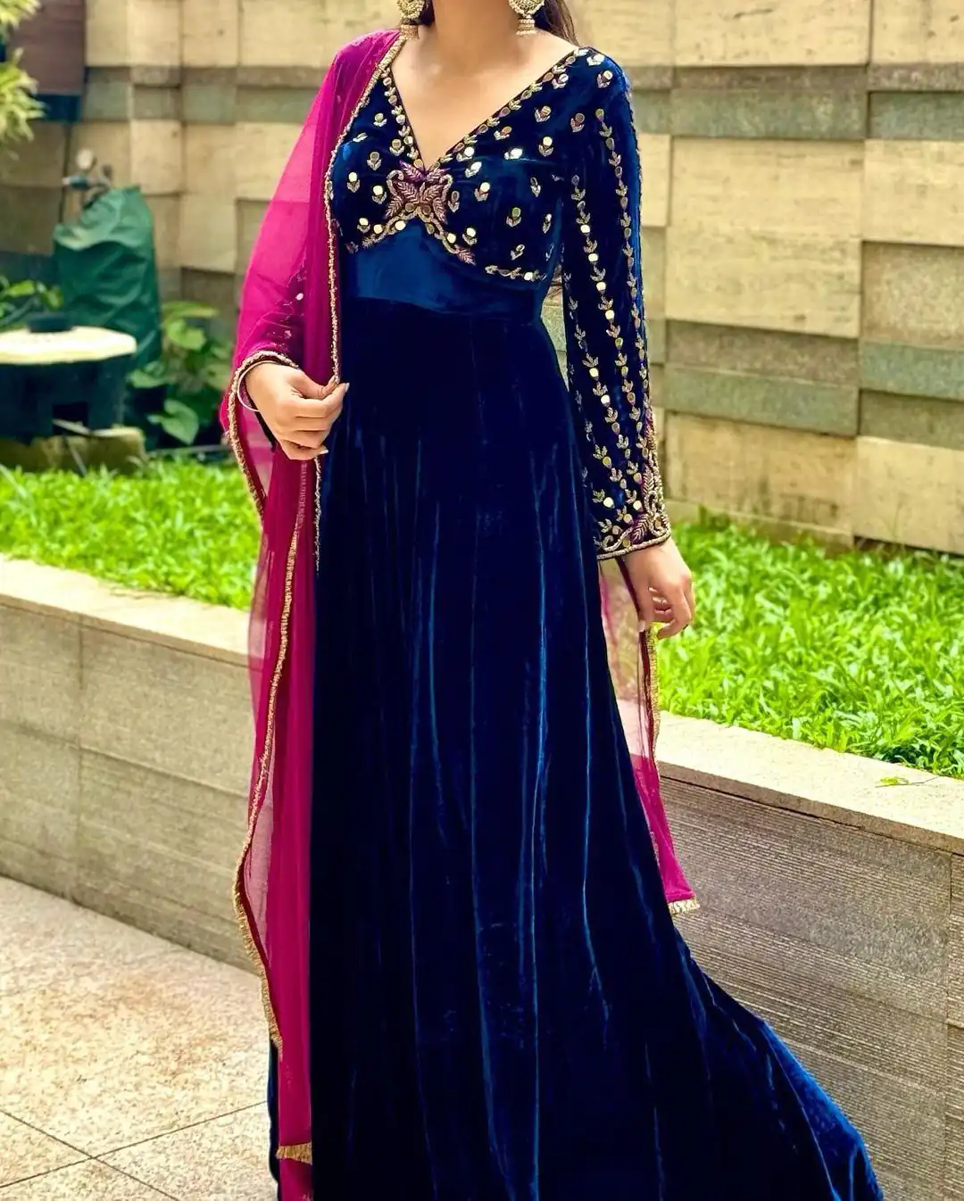 RTC 5626 Royal Blue Color Velvet Thread Sequence Anarkali Suit Casual, Wedding, Party, Festive, Events Etc. Expected Delivery 4-6 Working Days @2049/- | Anarkali Suits, Bollywood Anarkali, Creative-Anarkali, Designer Anarkali, Embroidered Anarkali, Party Wear Anarkali